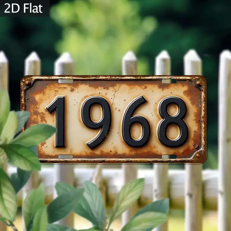Металлическая жестяная табличка высокой четкости Винтажная Ретро Стиль номерного знака Настенное искусство для декора дома Гаража