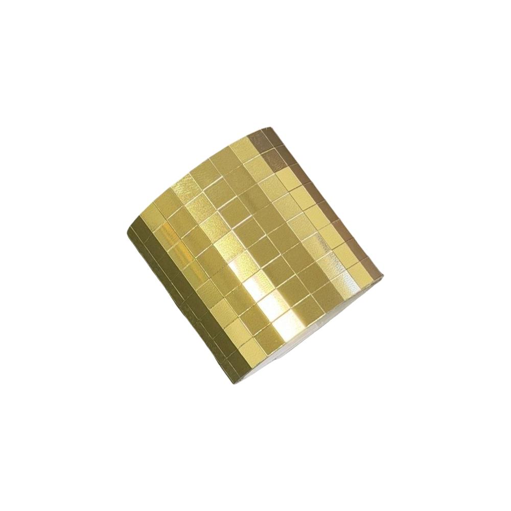 Reflective Mirror Surface Self Adhesive Mosaic Stickers 4x100cm Glass Tile Strip Home Decoration