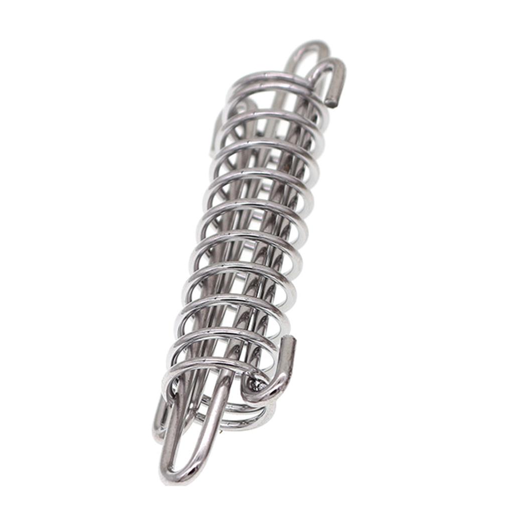 Металлический поводок для собаки с амортизирующей пружиной, устойчивая к жеванию собачья цепь, набор пружинных пряжек для кемпинговой палатки, пружинная пряжка для веранды