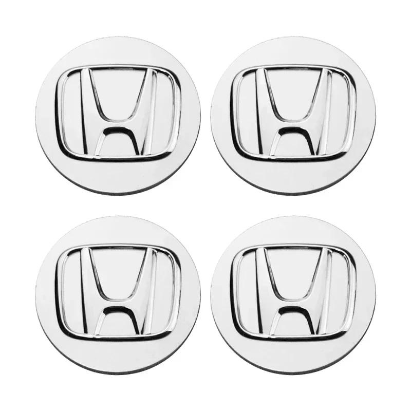 4pcs 58mm 69mm Car Wheel Center Hub Cap Rim Badge Refit Decoration Cover For Honda Civic Fit Jazz Accord HRV City Odyssey CRV
