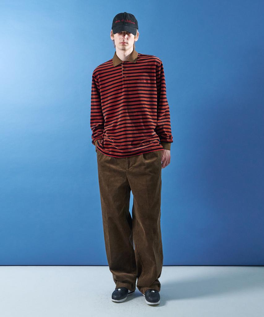 MOONSUN M.C Unisex, Corduroy Chino Pants / Brown