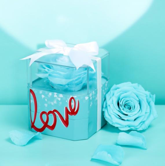 Ferris Wheel Rose Gift Box Set - Single/Double Layer, Customizable Everlasting Roses