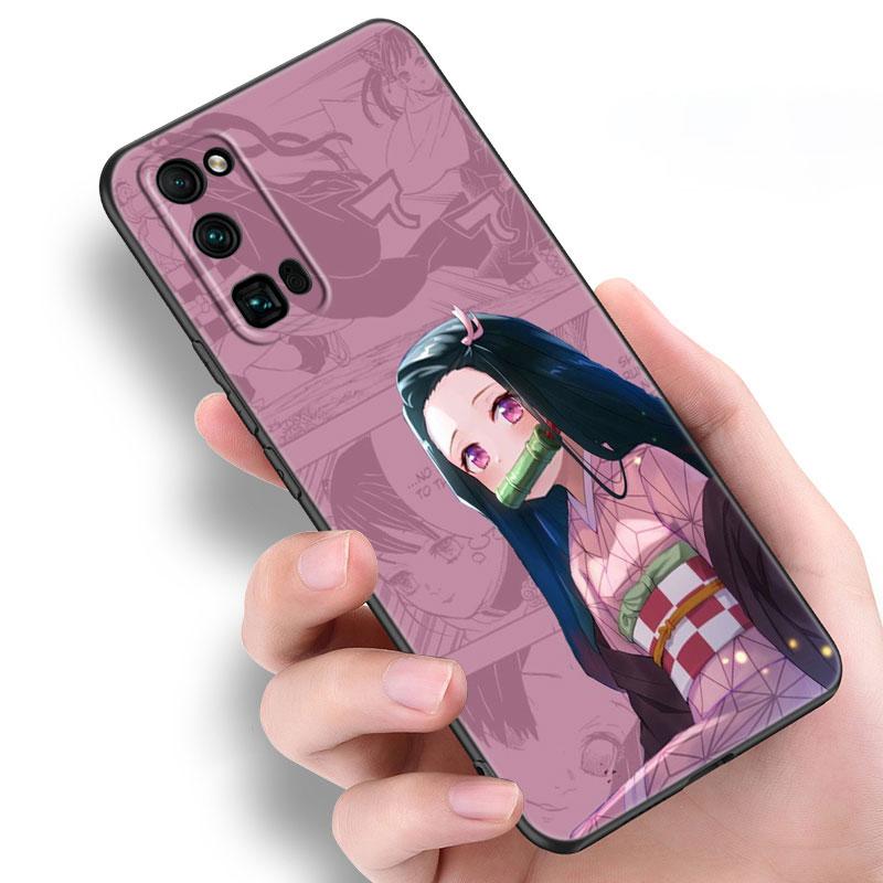 Чехол аниме «Убийца демонов Nezuko» для Huawei NOVA 8 9 Pro 8i 7i 7SE Y60 5T Mate 40 30 20 10 Lite Honor 50 30 Premium Pro Plus 30S