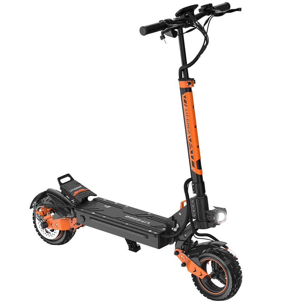 LIT-GOGO Z1 Electric Scooter 10" Tire 800W Peak Motor Dual Disc Brakes Max Range 50Km Connect To APP 48V 15.6Ah Foldable
