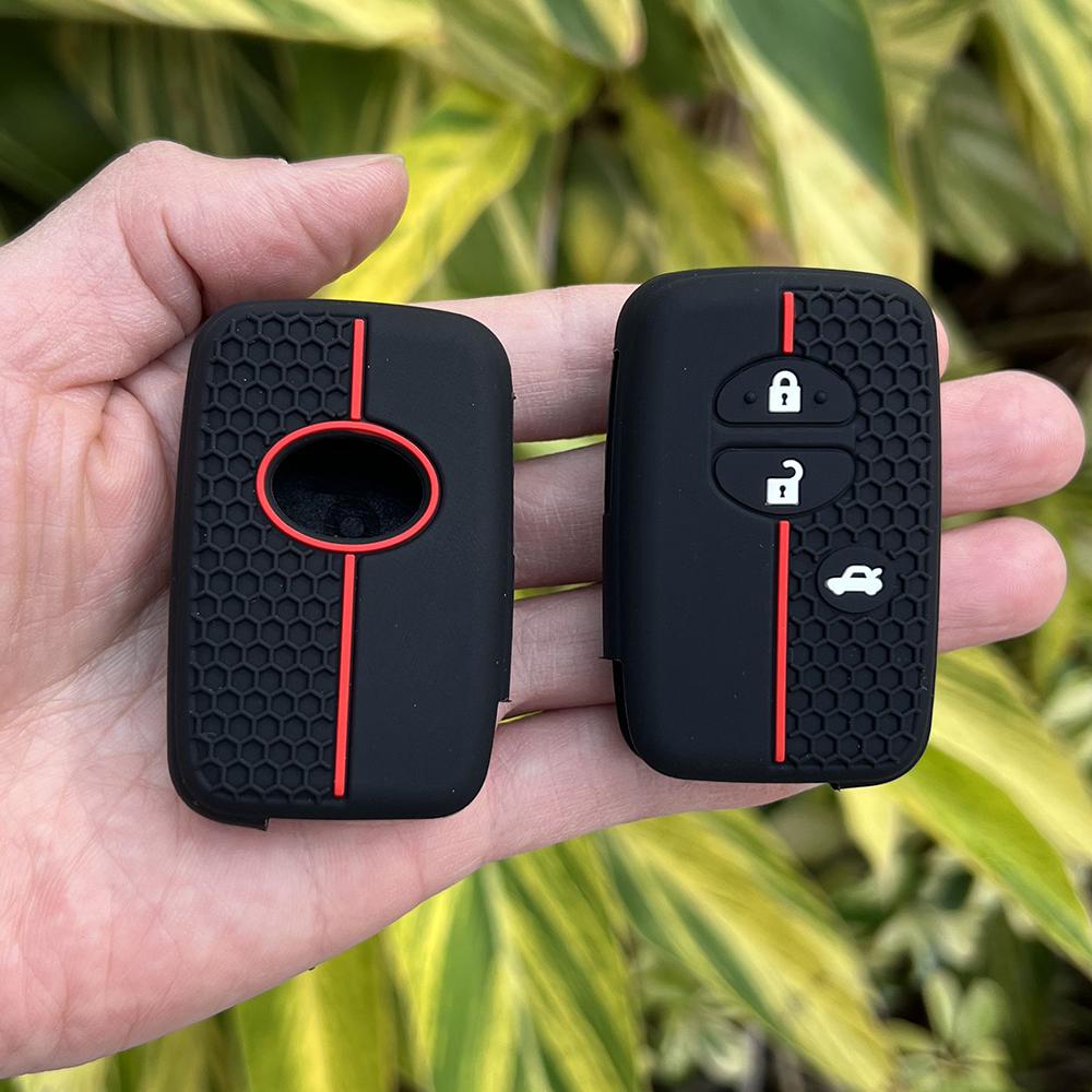 Силиконовый чехол-держатель для ключа-брелока автомобиля для Toyota Camry Prius Land Cruiser Prado 150 Crown для Subaru Foreste XV Remote