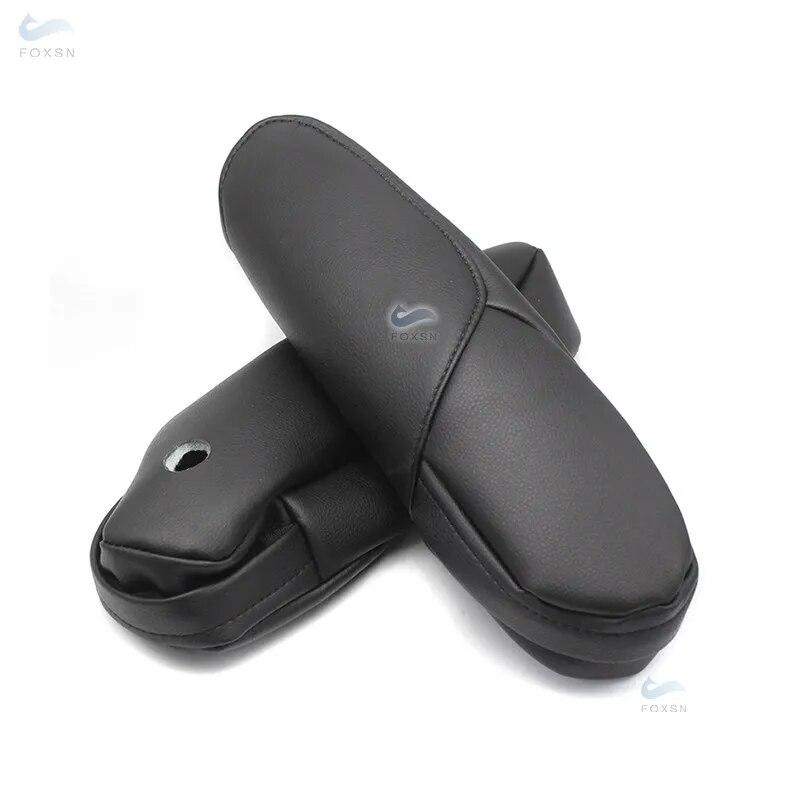 Чехол на подлокотник из искусственной кожи с губкой для Honda CRV CR-V 2007 2008 2009, накладка на ручку подлокотника бокового сиденья водителя и пассажира