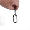Black Metal Camping Fishing Carabiners Keychain Clip Hanging Buckle Hooks