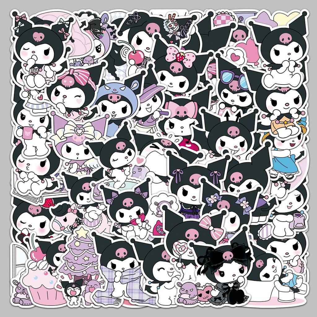 Наклейки Куроми: 50 Милых, Водонепроницаемых Декоративных Наклеек для Ноутбуков, Телефонов и Кружек