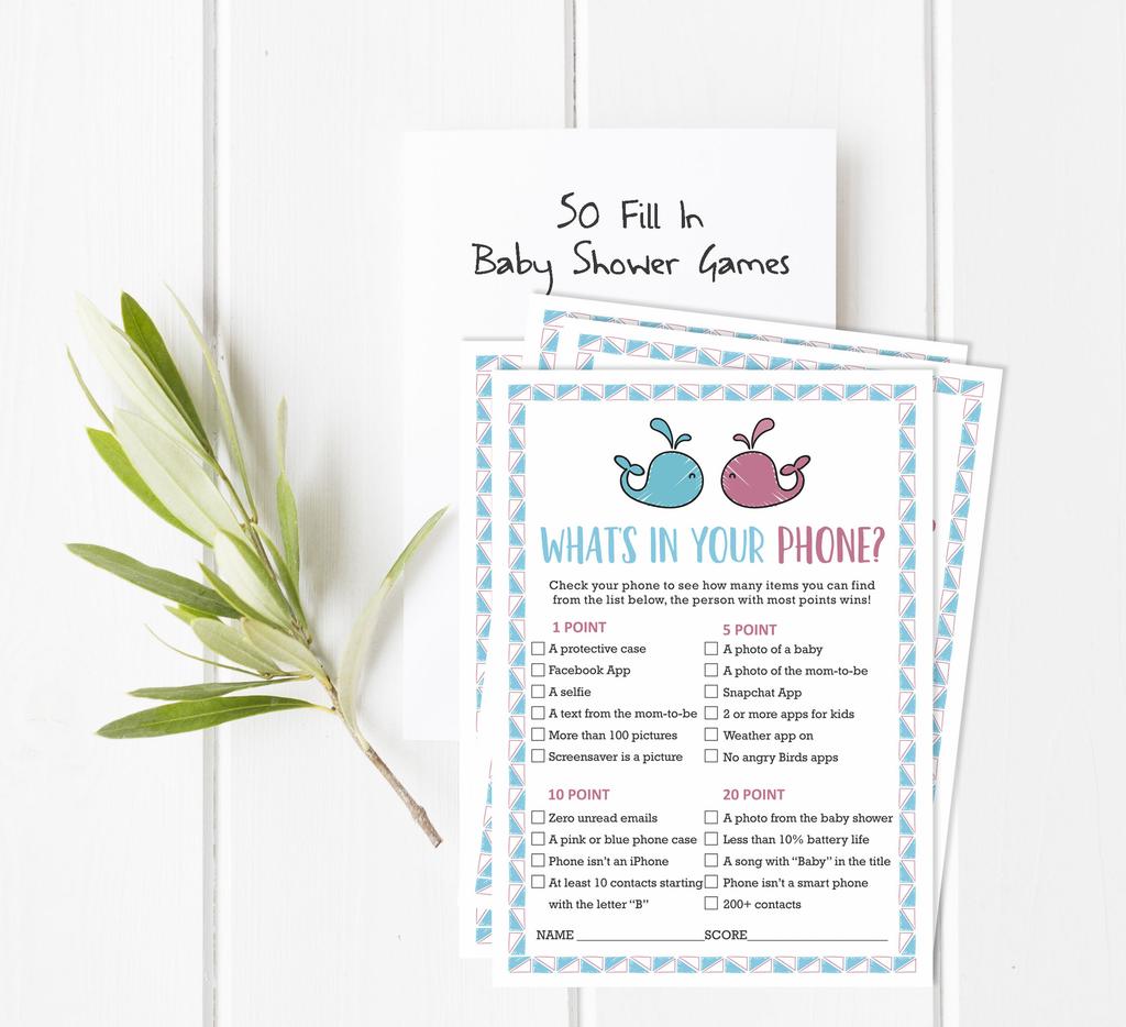 Inkdotpot 50 BabyA AlphabetA ABCA GameA Gender Reveal Baby Shower Game Ita s A Boy Ita s A Girl Party