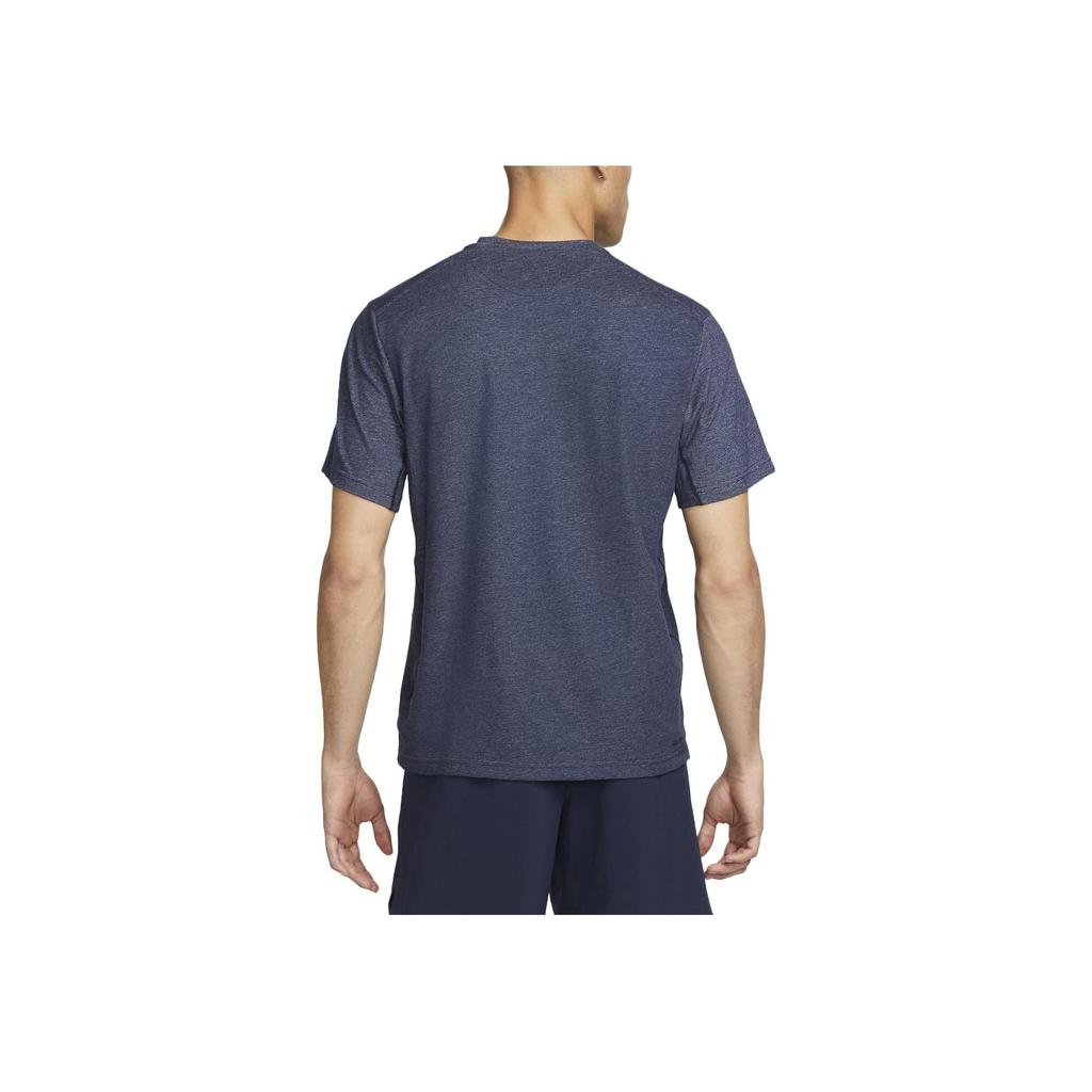 Nike Dri-Fit Primary Solid Logo Пуловер с круглым вырезом, футболка с короткими рукавами, мужские топы, синий, черный DV9832-451