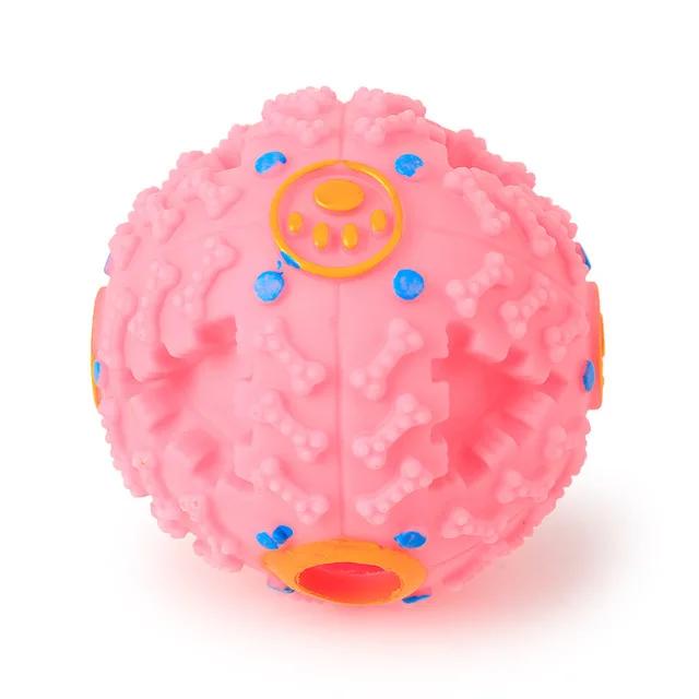 3-цветный шар-шум, корм для домашних животных, падающий шар, головоломка для домашних животных, игрушка для собак, звучащая игрушка, пищащий шар, круглый