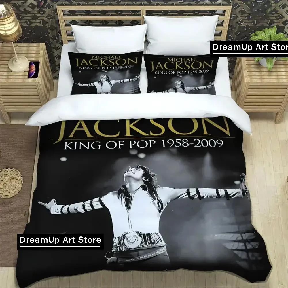 3D Print Fashion Michael Jackson Bedding Set Boys Girls Twin Queen Full Size Duvet Cover Pillowcase Bed Adult Bedroom