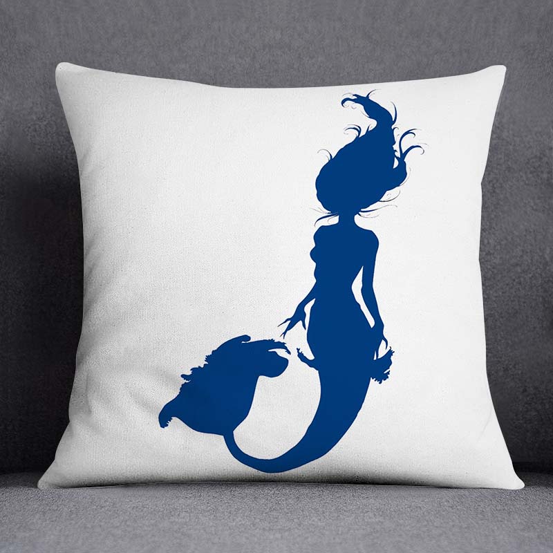 Синяя Русалка Сейлор Морская пехота, украшение для дома, наволочка, квадратная наволочка, украшение для дома и офиса, наволочка