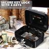 Metal Key Lock Storage Box, Money Box, Adult Safe, Coin Safe, Adult Safe, Cashier, Suitable for Year-Round 21 Festivals