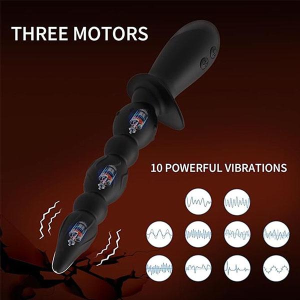 Вибрационный массажер простаты Вибратор Секс-игрушки 10 моделей анальных пробок Вибратор для точки G 3 усовершенствованных мотора Секс-игрушки для мужчин, женщин и пар