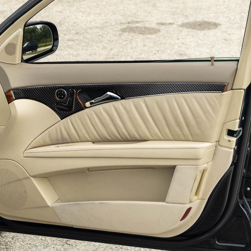 For Benz B Class W245 2005-2011 Real Carbon Fiber CD Control Panel Trim Cover Car Interior Accessories Decorative Sticker
