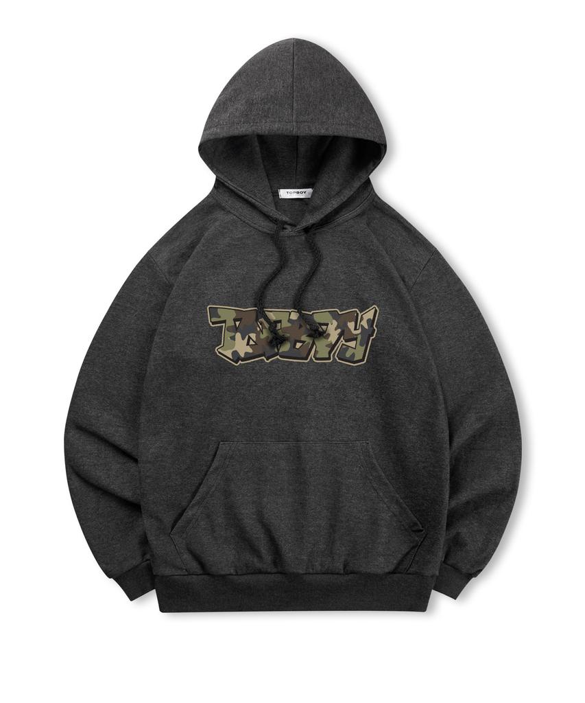 [Без флиса или с флисом] Толстовка с капюшоном с принтом Camo Vibe (Тип Б)