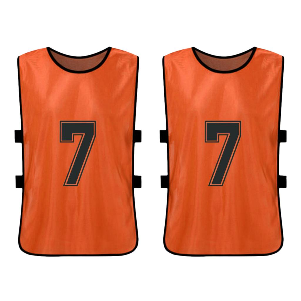 6PCS Kid S Football Pinnies Quick Drying Soccer Jerseys Youth Sports Scrimmage Basketball Team Training Numbered Bibs
