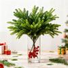 Реалистичные искусственные сосновые стебли Реалистичные искусственные сосновые ветки для рождественских венков Декор Искусственная норфолкская сосна Декор для дома