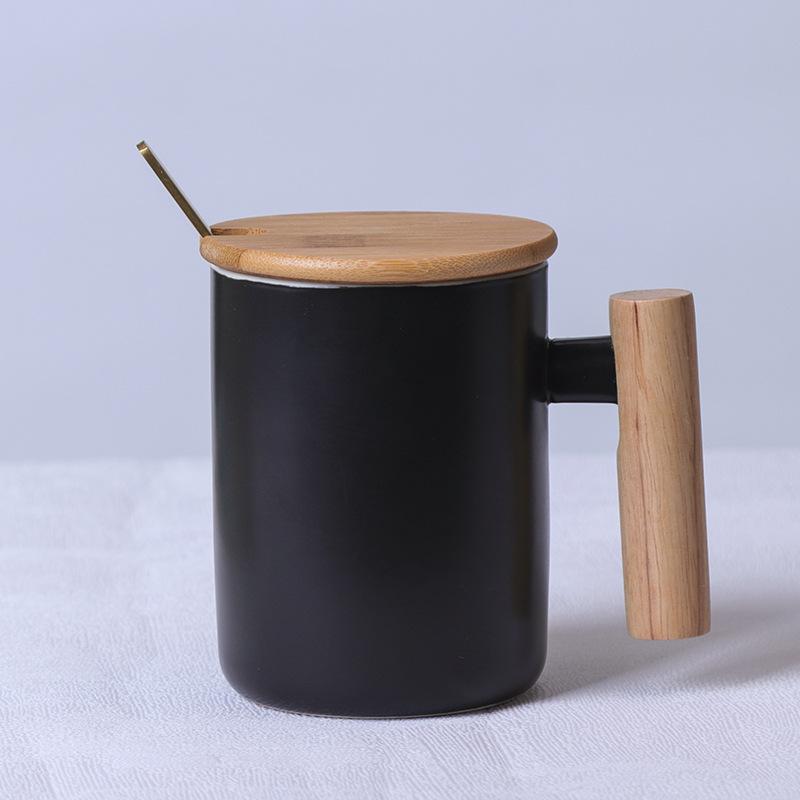 Керамическая кружка с деревянной ручкой Литературная кружка для воды Кофейная кружка для молока Подарки для праздничных мероприятий
