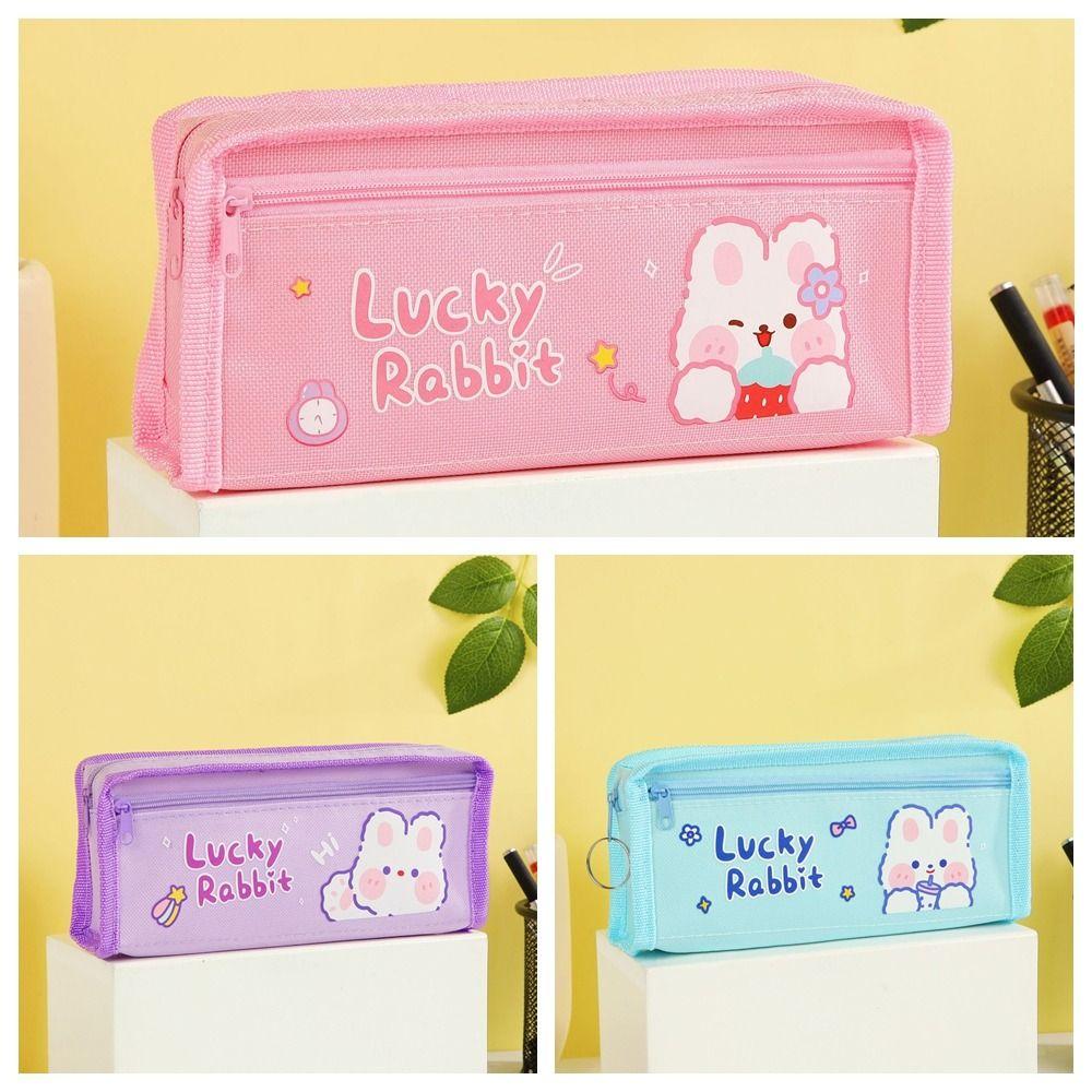 Большой вместительный органайзер для канцелярских принадлежностей, мультяшный пенал, симпатичная сумка для ручек