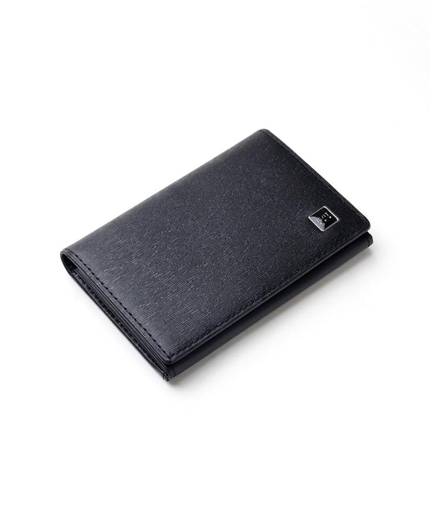 Визитница из полимерной кожи [IS/IT], мужская воловья кожа, № 989603(черный)