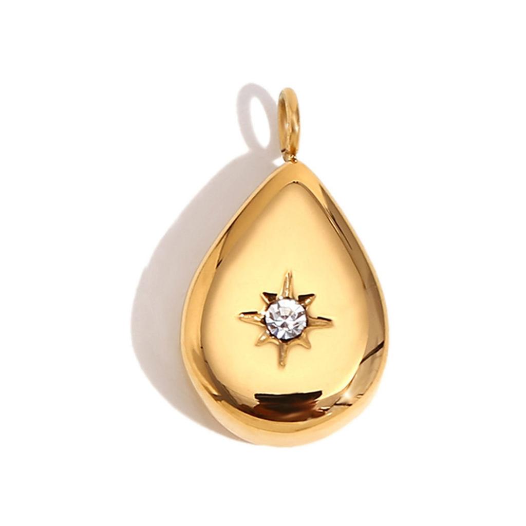 DIY Jewelry Making Necklace Pendant Practical Stainless Steel Gold Tone Pendant Charms For Handmade Accessories