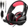H3 Gaming Headset, Head Mounted Computer Headset, Luminous Esports PS4 Gaming Wired Headset