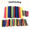 127/164/328/530/800Pcs 2:1 Heat Shrink Tube Polyolefin Shrinking Assorted Heat Shrink Wrap Wire Cable Insulated Sleeving Tubing
