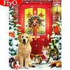 Diamond Painting Dog Cross Stitch Kit New Arrival 5D Diamond Embroidery Winter Mosaic Door Needlework Christmas Gift