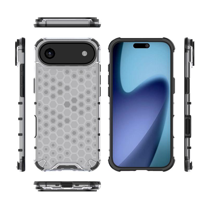 Shockproof Transparent Case For iPhone 17 Air Honeycomb Armor Back Case iPhone 17 Air Case Cover For iPhone 17 Air 17 Pro Max