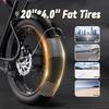 New K10 electric bicycle 2000W dual motor 52V 43Ah dual battery 20 * 4.0-inch fat tire electric bicycle hydraulic brake, cruise mode