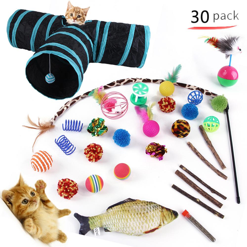 Z Pet Cat Игрушечный набор Cat Channel Fun Stick Bell Cat Tunnel Игрушечные принадлежности Комбинированный набор