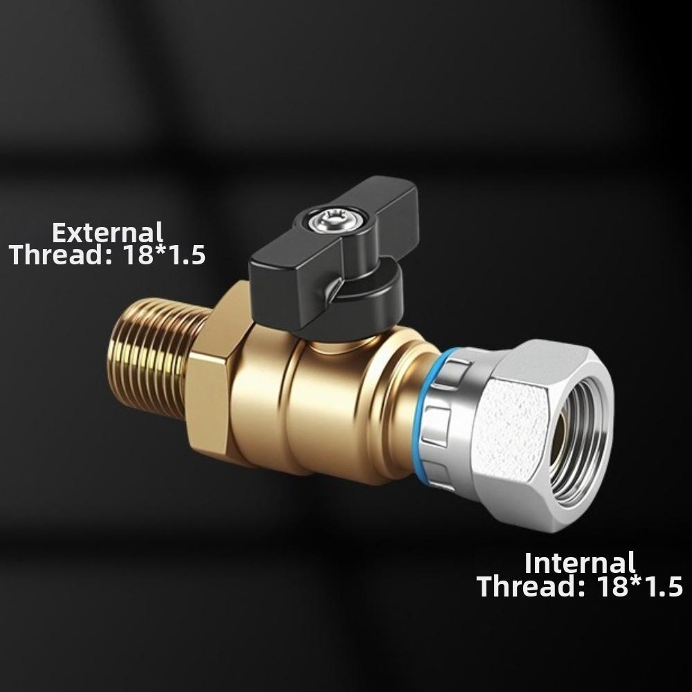 Manual Shutoff Air Brake Shutoff Valve 18mm Thread Truck Brake Control Valve Semi Trailer Parts