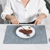 Dual Side Placemat Waterproof Faux Leather Coaster Placemat Solid Color Heat Insulation Pad for Dining Tables Countertops