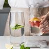 Скандинавская прозрачная стеклянная бутылка для воды с чашками – Жаростойкий набор кувшина для сока для дома или офиса
