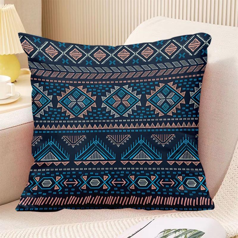 Декоративная наволочка с принтом в стиле бохо в винтажном стиле для спальни, гостиной, квадратная подушка, наволочка