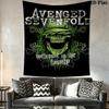 Sevenfold Tapestry Dark Art Decor Tapestry Wallmounted Fashion Print Background Wall Hanging Cloth Wall Covering Decoration Background Cloth