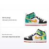 Детские кроссовки Air 1 Mid SE PS Drip Black Team-Orange Kumquat DJ6562-038