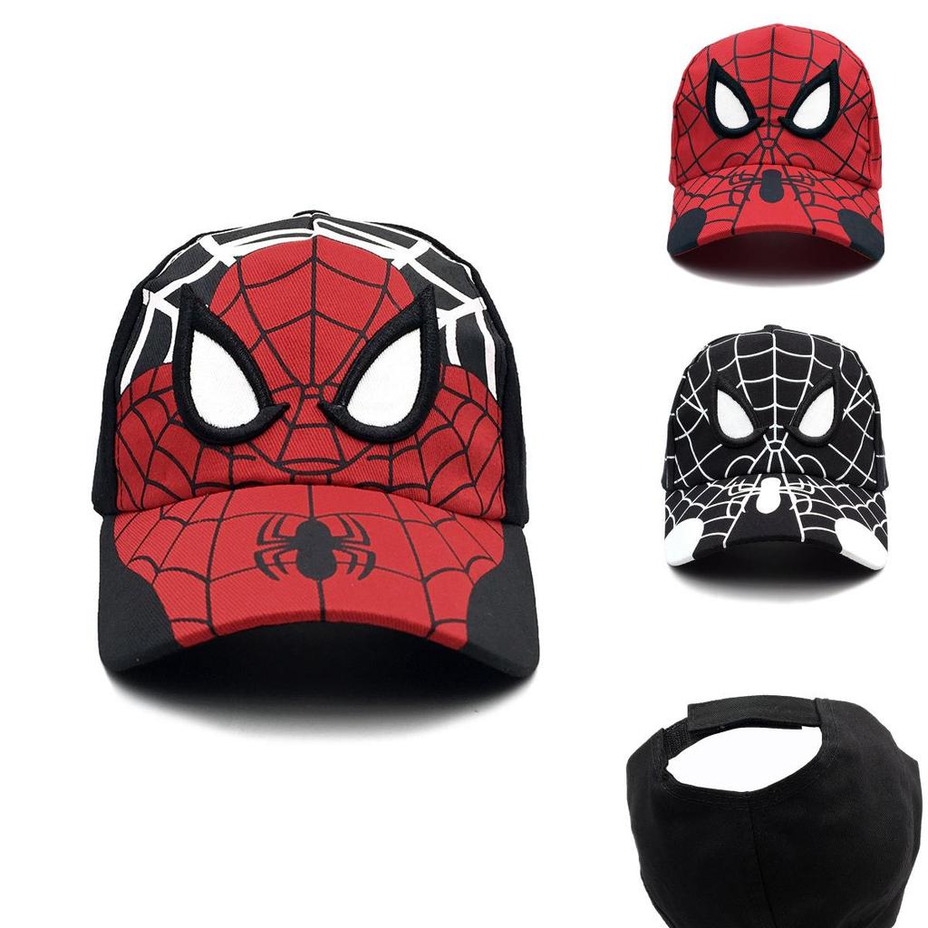 Spider Man Kids Cotton Baseball Cap With Embroidery Sun Hat For Outdoor Play And Sun Protection