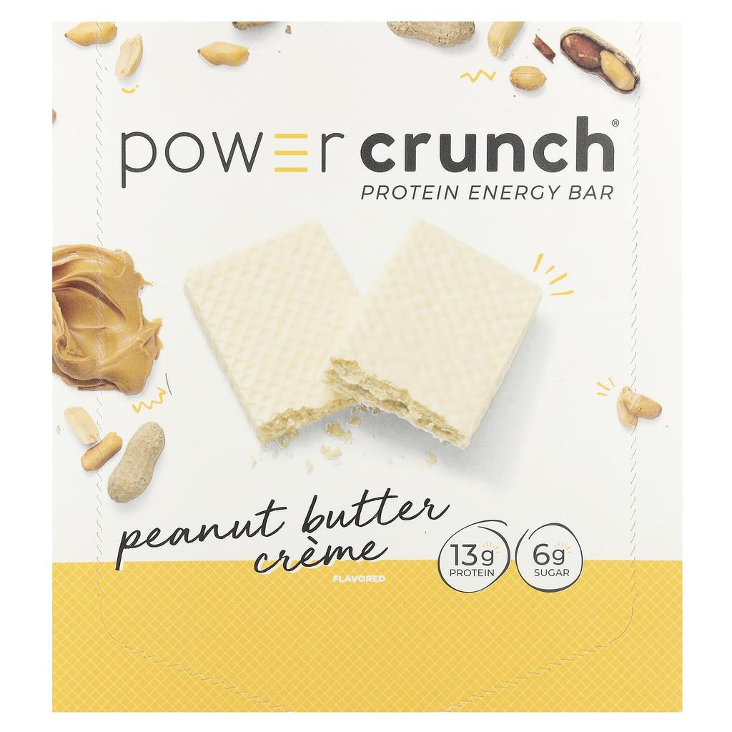 Power Crunch® Protein Energy Bars, Peanut Butter Cream, 12 Bars, 40 G (1.4 Oz) Each
