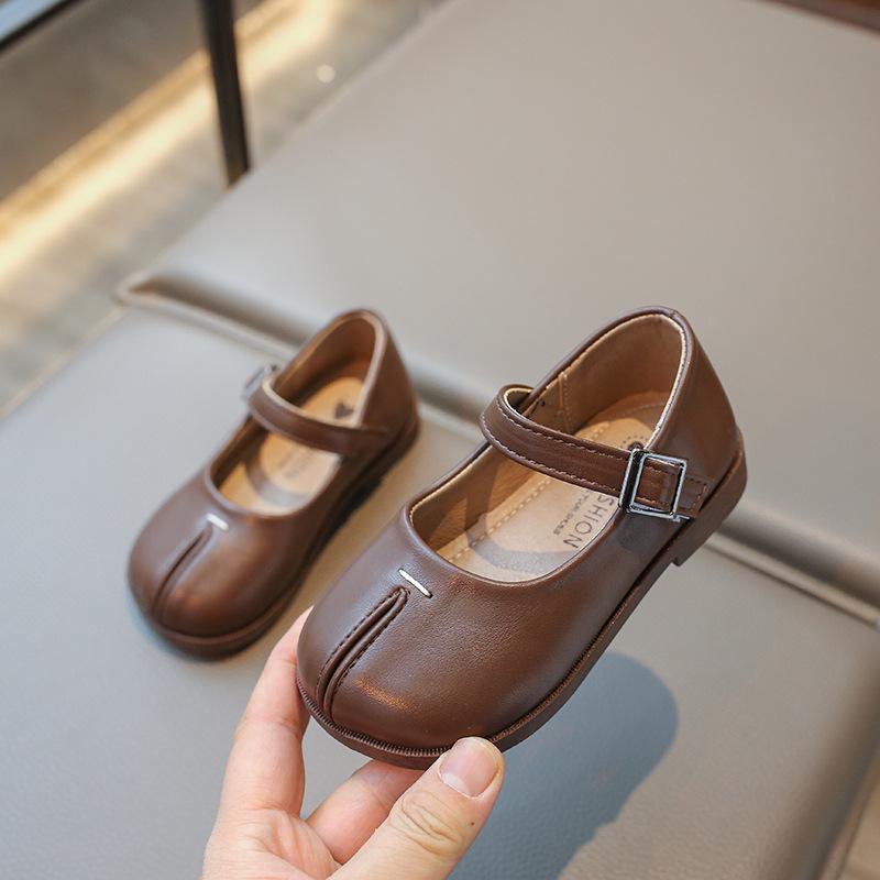 Весна/Осень 2026 Девочки Принцесса Низкий Вырез Кожаные Туфли - Мягкая Подошва и Универсальные
