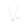 Swarovski Bella V-Shaped Transparent Crystal Earring Necklace Set Women Jewelry Silver 5528937