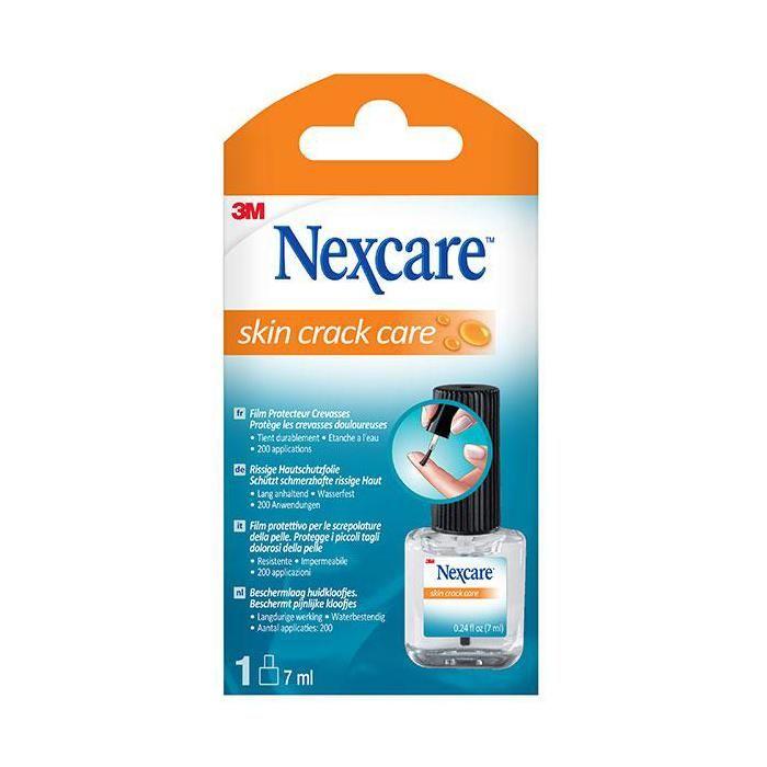 Nexcare Защитная пленка-пластырь для защиты трещин на коже стоп и рук, 7 мл