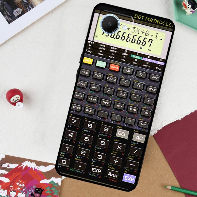 Уникальный дизайн Калькулятор Для Realme GT 7 Pro GT 6 5 6T 10 11 12 13 14 Pro Plus C61 C53 C51 C21Y C25S C75 C55 C67 Чехол