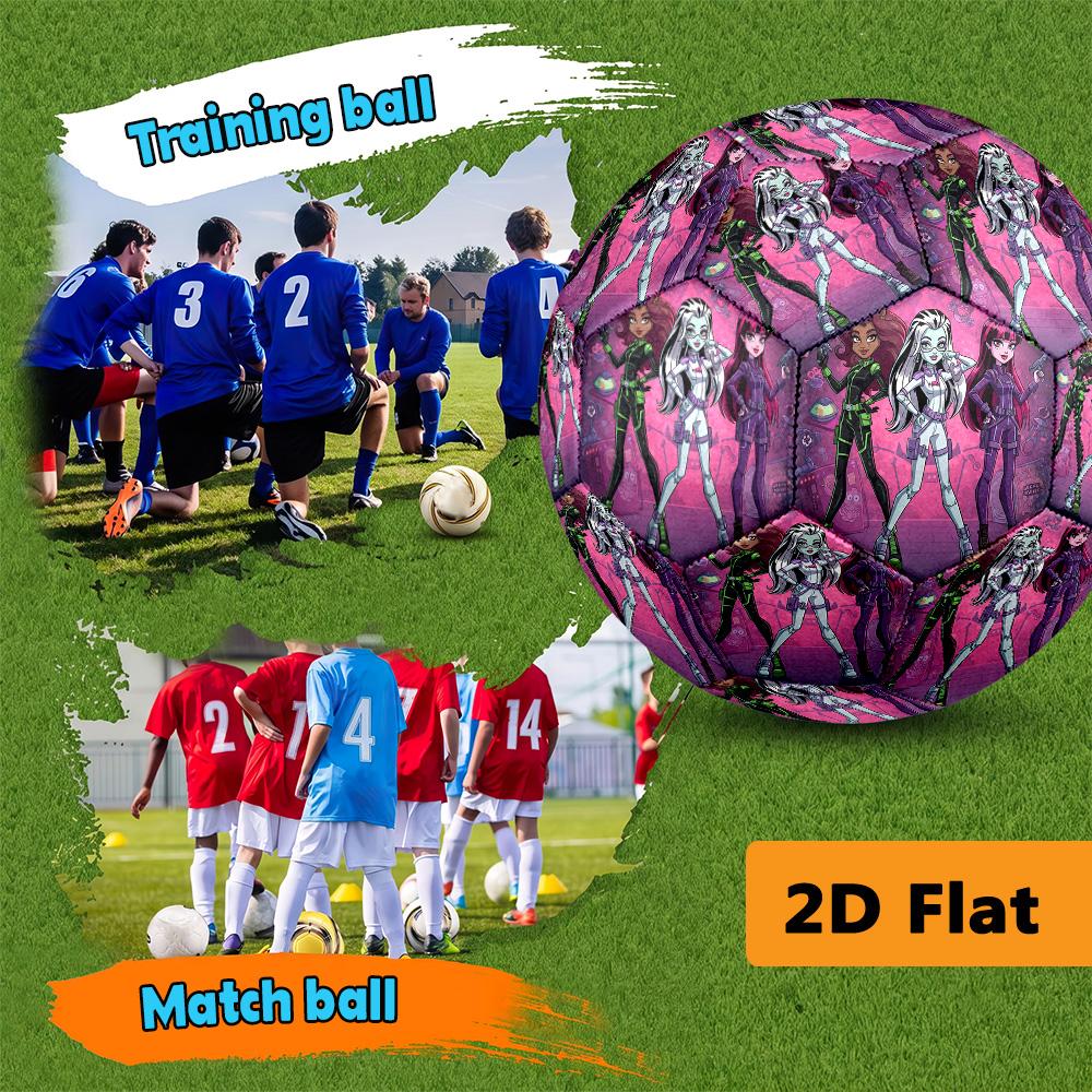 Monster High Magic Soccer Ball Suitable for both training and competition No. 5 football Outdoor sports High elasticity Unique football gifts