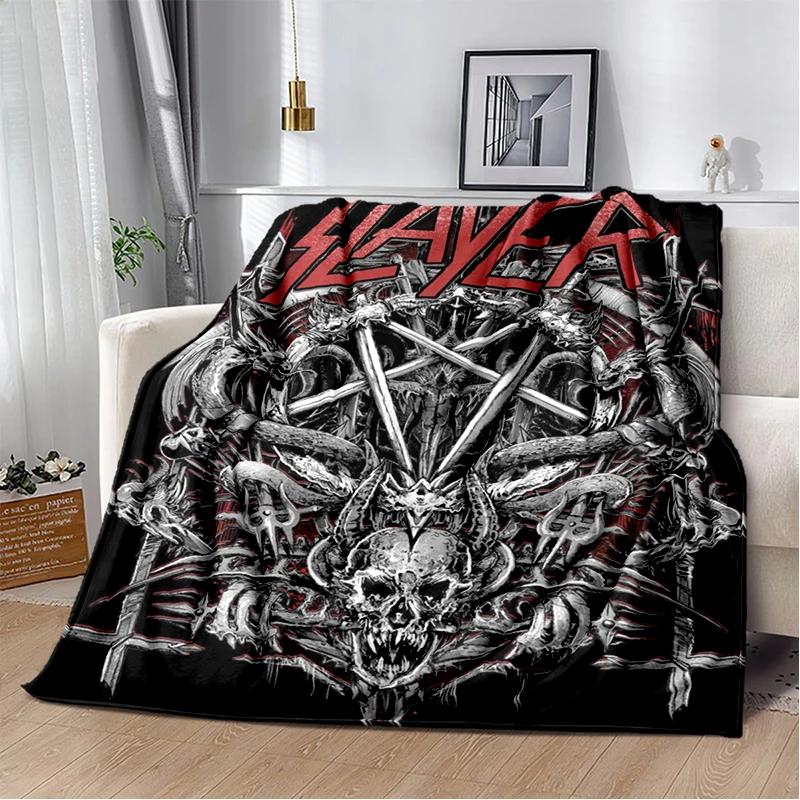 29 Style Slayer Heavy Metal Rcck Band Sign Blanket,Soft Throw Blanket for Home Bedroom Bed Sofa Travel Cover Kid Gift