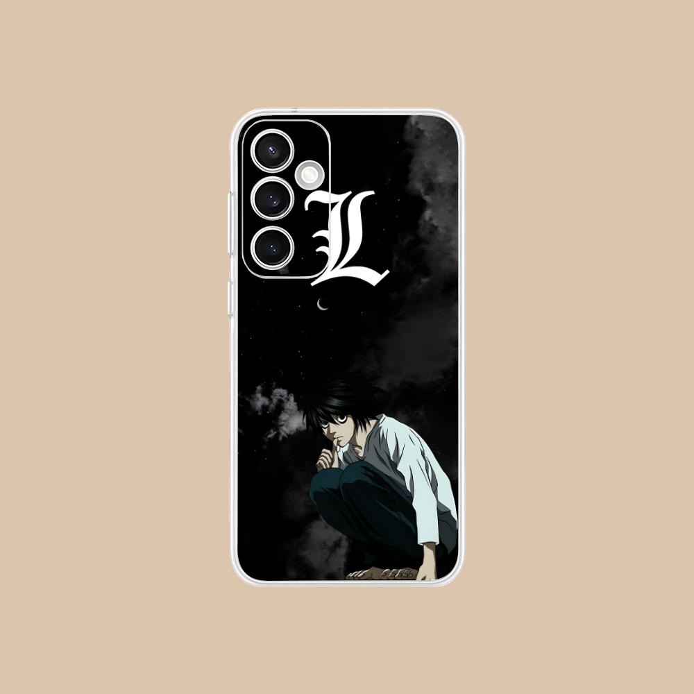 Чехол для мобильного телефона Death Note L Lawliet для Samsung Galaxy S25 S24 S23 S22 S21Plus FE Ультрапрозрачный Цветной Чехол Чехол Красивый