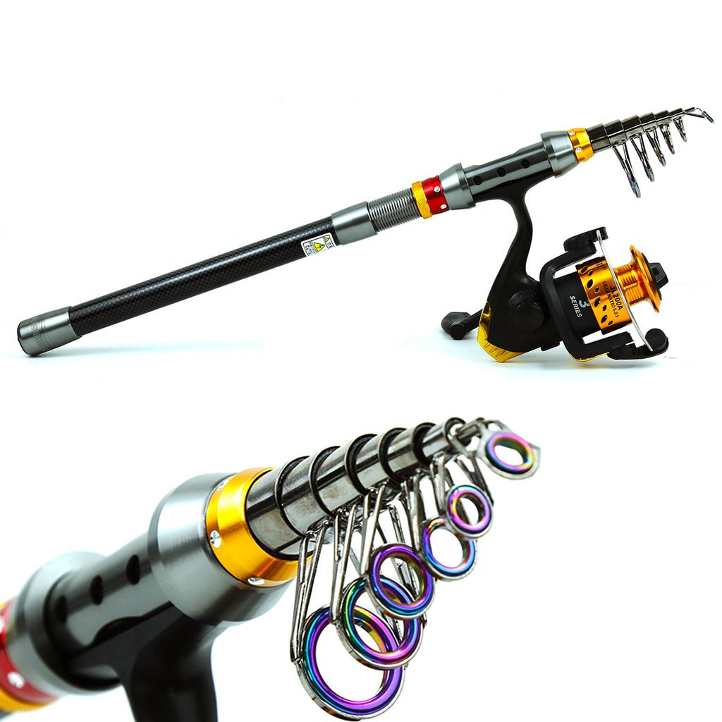 Новый набор для начинающих 5.2:1 передаточное число 3BB, спиннинговая катушка 1,8-2,4 м, удочка, крючок для наживки, аксессуары, посылка, максимальное сопротивление, 8 кг