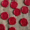 10 шт. Персонализированные наклейки с сургучной печатью Изысканные самоклеящиеся наклейки для свадебных приглашений DIY Круглые наклейки-запечатки для конвертов